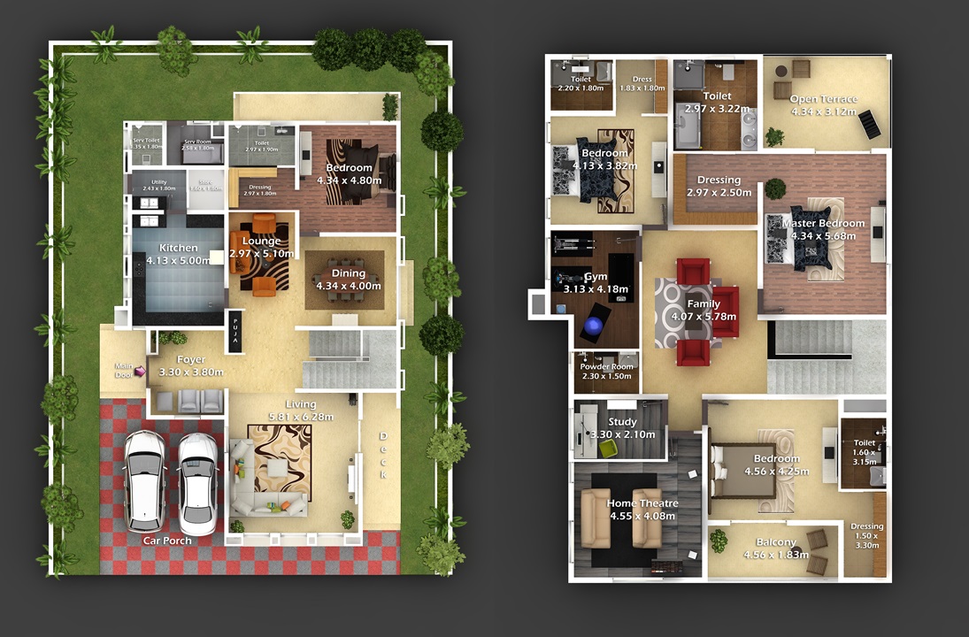 Bonita Rendered Floor Plan